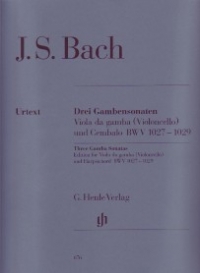 Bach Sonatas Viola Da Gamba And Harpsichord Sheet Music Songbook