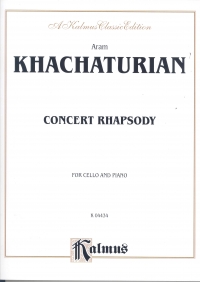 Khachaturian Concert Rhapsody Cello & Piano Sheet Music Songbook