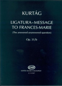 Kurtag Ligatura Message To Frances-marie Cello Sheet Music Songbook