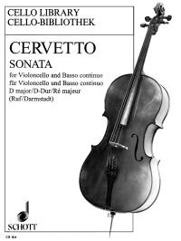 Cervetto Sonata D Op2 No10 Ruf/darmstadt Vc &piano Sheet Music Songbook