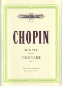 Chopin Sonata G Min Op65 / Polanaise C Op3 Cello Sheet Music Songbook