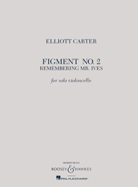 Carter Figment For Solo Cello Sheet Music Songbook