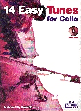 14 Easy Tunes Cowles Book & Cd Cello Sheet Music Songbook