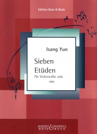 Yun 7 Etudes Cello Solo Sheet Music Songbook