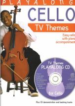 Playalong Cello Tv Themes Book & Cd Sheet Music Songbook