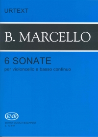 Marcello 6 Sonatas Cello & Basso Cont Z13547 Sheet Music Songbook