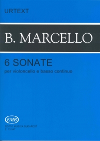 Marcello 6 Sonatas Cello & Basso Cont Z13547 Sheet Music Songbook
