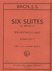 Bach Suites (6) Kurtz Cello Sheet Music Songbook