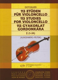 Dotzauer 113 Studies Vol 1 Cello Sheet Music Songbook