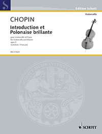 Chopin Introduction & Polonaise Brillante Cello&pf Sheet Music Songbook