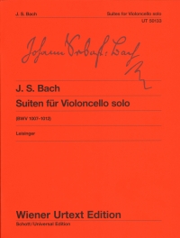 Bach Suites (6) Bwv1007-1012 Solo Cello Sheet Music Songbook