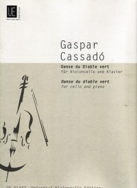 Cassado Danse Du Diable Vert Cello & Piano Sheet Music Songbook