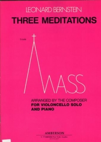 Bernstein 3 Meditations From Mass Cello & Piano Sheet Music Songbook