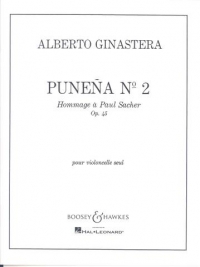 Ginastera Punena No 2 Cello Sheet Music Songbook