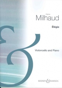 Milhaud Elegie Cello And Piano Sheet Music Songbook