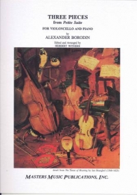 Borodin 3 Pieces Cello & Piano Sheet Music Songbook