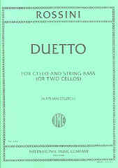 Rossini Duetto Stutch Cello Duet Sheet Music Songbook