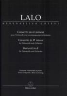 Lalo Concerto Dmin Cello & Orch (pf Red) Macdonald Sheet Music Songbook