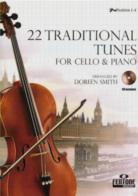 22 Traditional Tunes Cello Smith Book & Cd Sheet Music Songbook