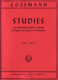 Cossman Studies For Development Of Agility Cello Sheet Music Songbook