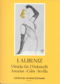 Albeniz 3 Pieces Cello Duet Sheet Music Songbook