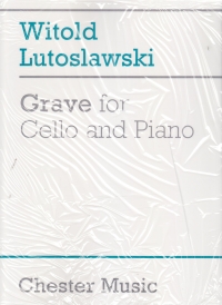 Lutoslawski Grave Cello & Piano Sheet Music Songbook