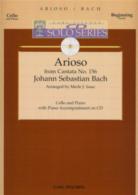 Bach Arioso (cantata 156) Cello & Pf Cd Solo Series Sheet Music Songbook