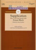 Bloch Supplication No 2 Jewish Life Cello Cd Solo Sheet Music Songbook