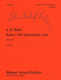 Bach Suite 1 G Bwv 1007 Leisinger Cello Solo Sheet Music Songbook