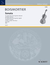Boismortier Sonata No 4 Emin Op26 Cello & Bc Sheet Music Songbook