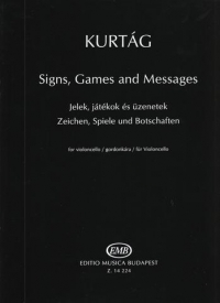 Kurtag Signs Games & Messages Cello Sheet Music Songbook