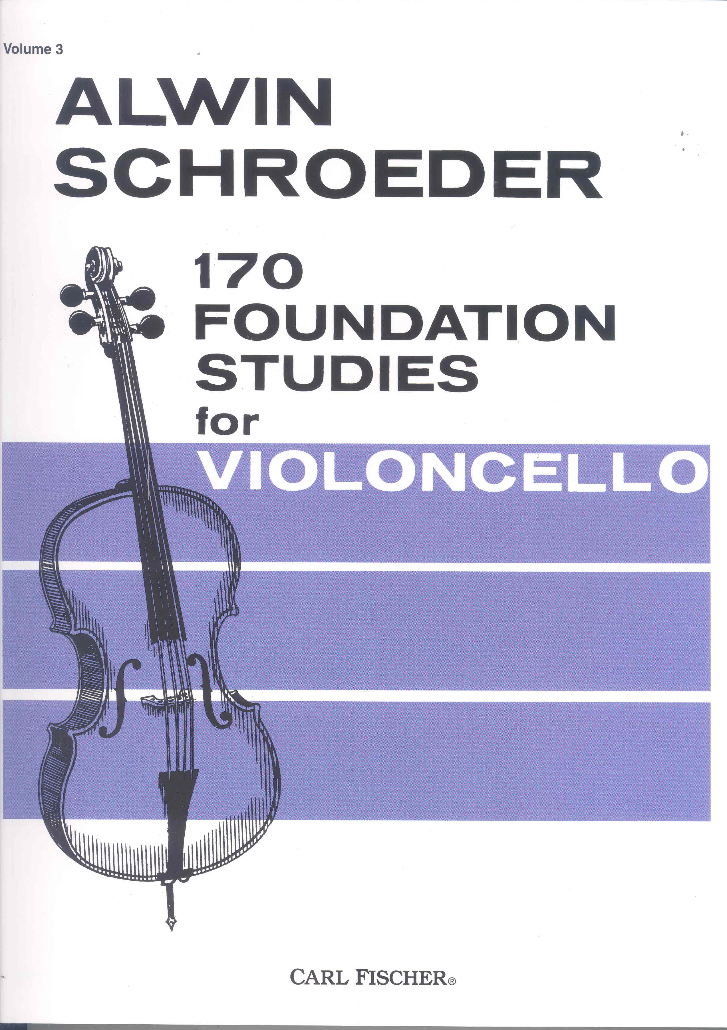 Schroeder 170 Foundation Studies 3 Cello Sheet Music Songbook