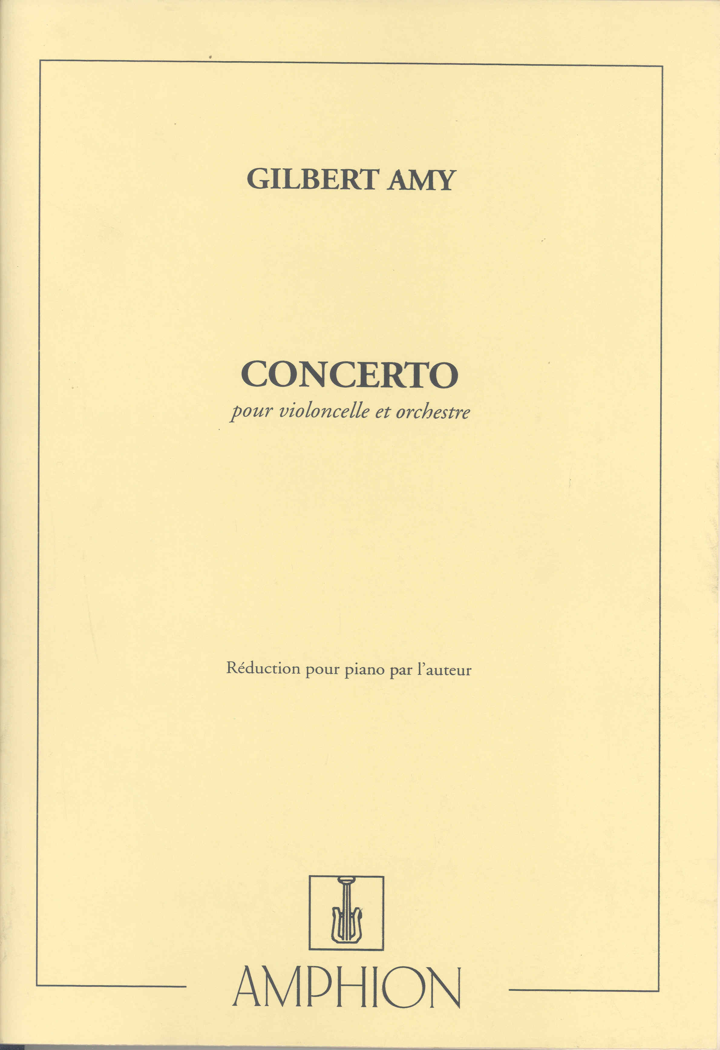 Amy Cello Concerto Cello Solo & Piano Reduction Sheet Music Songbook