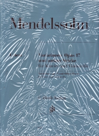 Mendelssohn Variations Op17 & Other Pieces Cello Sheet Music Songbook