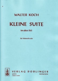 Koch Kleine Suite Im Alten Stil Solo Cello Sheet Music Songbook