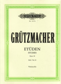 Grutzmacher 24 Studies Op38 Volume 2 Cello Sheet Music Songbook