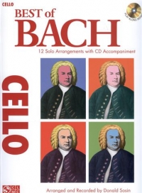 Bach Best Of Cello Book & Cd Sheet Music Songbook