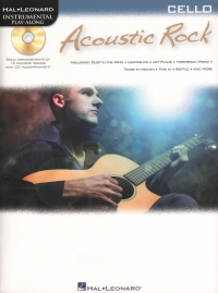 Acoustic Rock Instrumental Play Along Cello + Cd Sheet Music Songbook