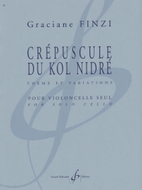 Finzi Crepuscule Du Kol Nidre Solo Cello Sheet Music Songbook