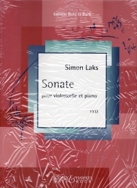 Laks Sonata Cello & Piano Sheet Music Songbook