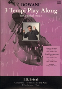 Breval Concertino No1 F 3 Tempi Play Along Book+cd Sheet Music Songbook