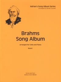 Brahms Song Album Book 1 Cello & Piano Connell Sheet Music Songbook