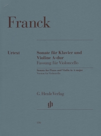 Franck Violin Sonata A Version For Cello Sheet Music Songbook