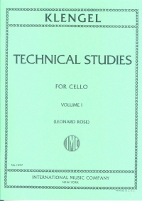 Klengel Technical Studies Volume I Cello Sheet Music Songbook