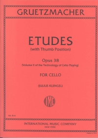 Gruetzmacher Technology Of Cello Playing Op38 Vol2 Sheet Music Songbook