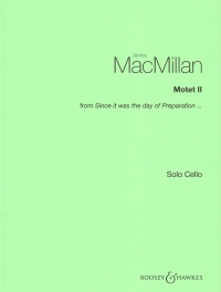 Macmillan Motet Ii Cello Sheet Music Songbook