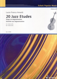 Amanti 20 Jazz Etudes Cello Sheet Music Songbook