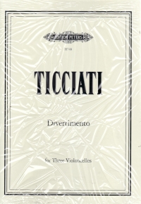 Ticciati Divertimento For 3 Cellos Sheet Music Songbook
