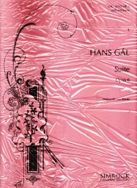 Gal Suite In F#m Op6 Cello & Piano Sheet Music Songbook