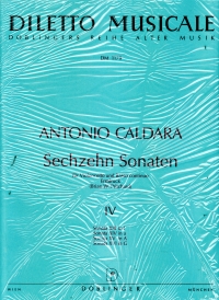 Caldara 16 Sonaten Heft 4 Cello And Piano Sheet Music Songbook